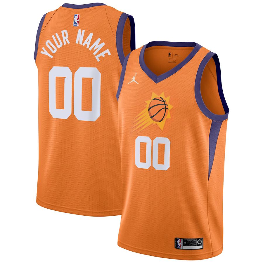 Men Phoenix Suns Jordan Brand Orange Statement Edition Swingman Custom NBA Jersey->phoenix suns->NBA Jersey